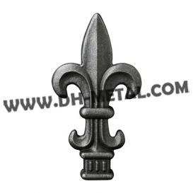 China Wrought Iron Spear Heads for Fence Top Rail