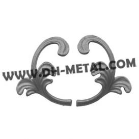 Weldable Wrought Iron Leaf Deco Components