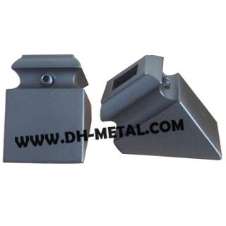 Matt Black Metal Angled Knuckle for Wrought Iron Spindles Fittings Supplier