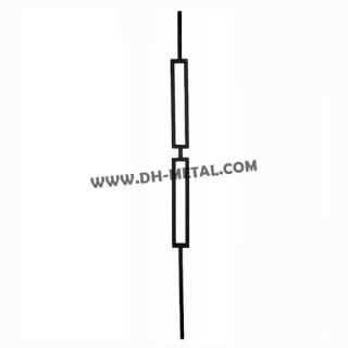 Best Quality Decorative Square Forged Iron Hollow Bar Panel Picket for Steel Banister