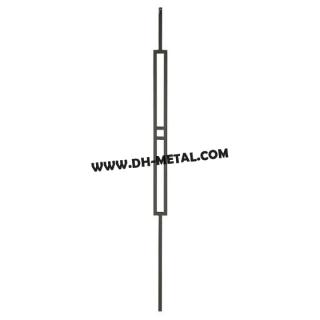 Modern Metal Gate Components Ornamental Steel Railing with Plain Tube Bar Factory